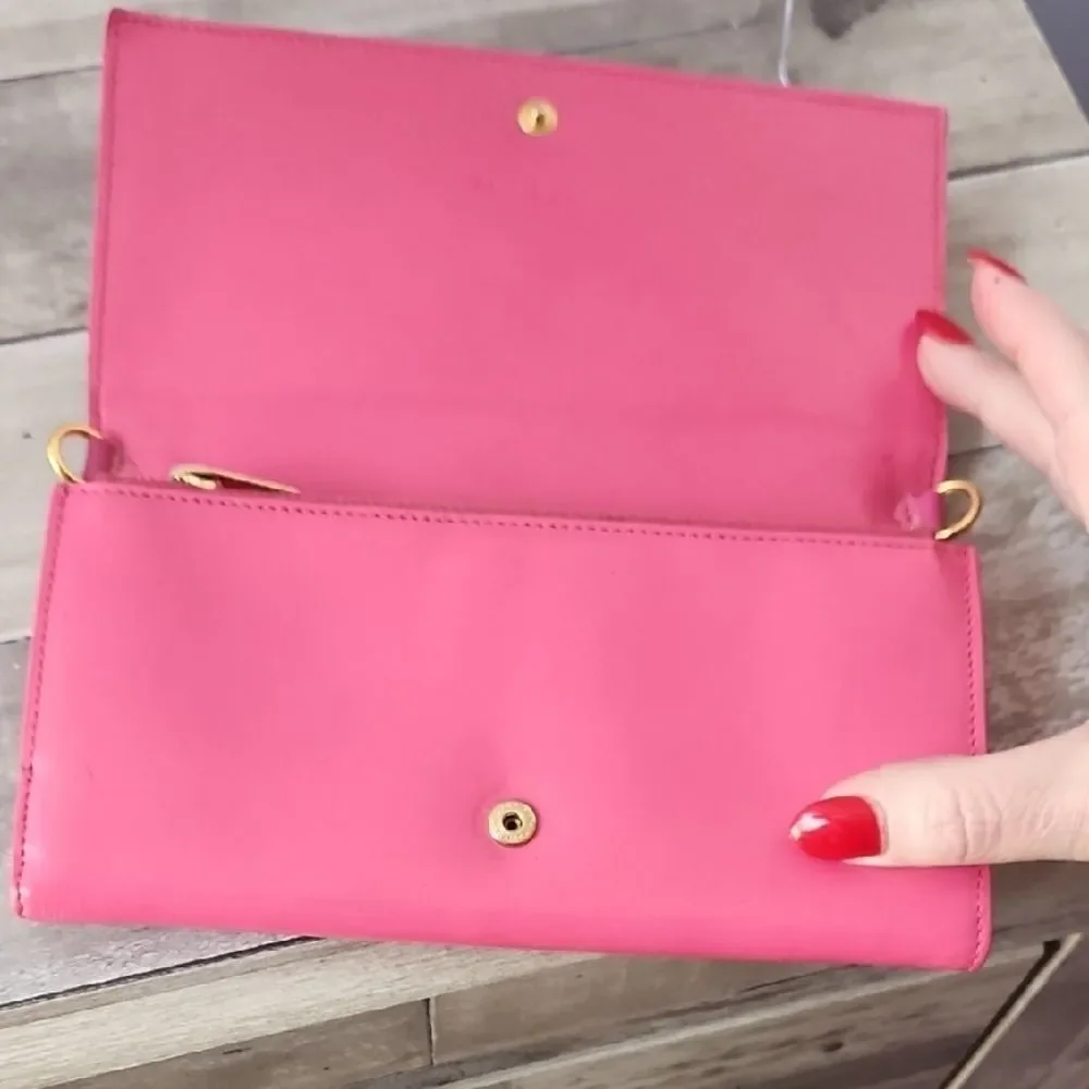 Saint Laurent Vibrant Pink Clutch
